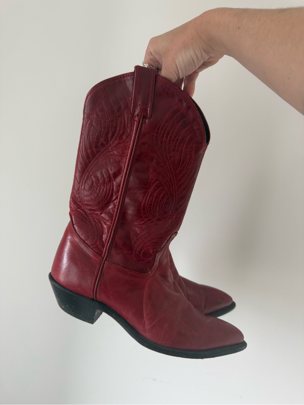 Vintage Code West Red Cowboy Boots - Picture 5 of 8